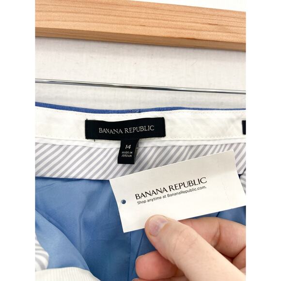 NEW Banana Republic Women's Logan Lightweight Wool Trouser Pants 14 Straight Leg - Picture 4 of 6